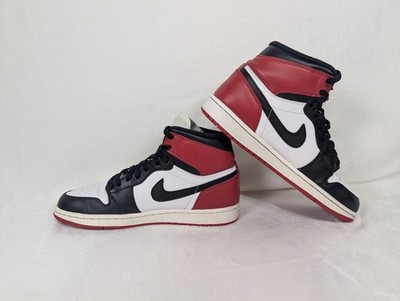 AIR JORDAN 1 RETRO HIGH OG BLACK TOE 2013 WHITE/BLACK-GYM RED