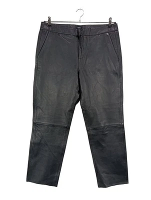 PEPE JEANS Pantalon en cuir Dames Pantalon T EU 40 noir style décontracté - Photo 1/4
