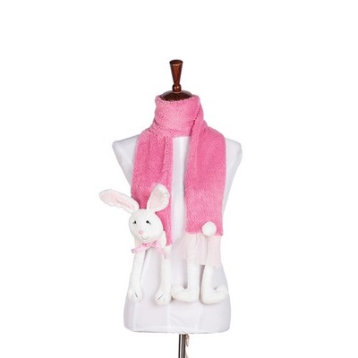 Easter Bunny Rabbit Decorative Pink Costume Scarf 68''