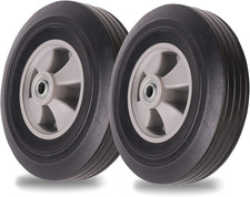 2-pack Ar-pro 10 X 2.5 Flat Free Solid Rubber Tires And Wheel - 10 Inch Soli 2-pack Ar-pro 10 X 2.5 Flat Free Solid Rubber Tires And Wheel - 10 Inch Soli