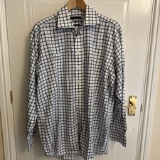 Austin Reed Men's Pale Blue Shirt 16 Collar Pure Cotton