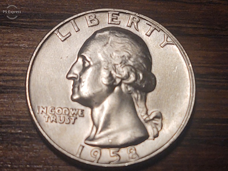 1958-D Silver Washington Quarter - Choice Unc