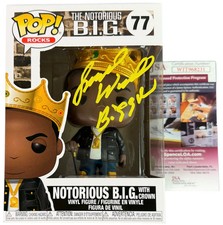 Jamal Woolard signed Funko Pop Notorious BIG with Crown