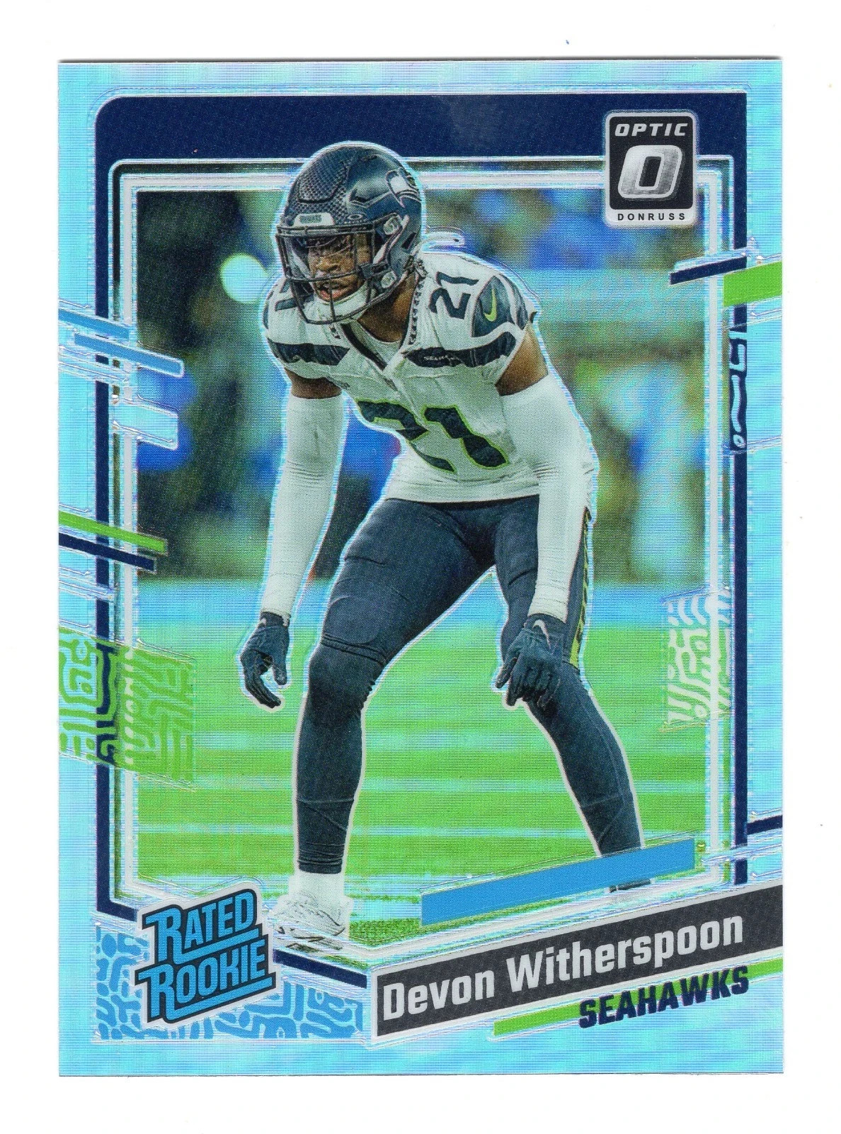 2023 Donruss Optic #292 Devon Witherspoon Holo Rookie RC Seattle Seahawks