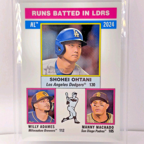Shohei Ohtani 2025 Topps Heritage Runs Batted In Chrome #195