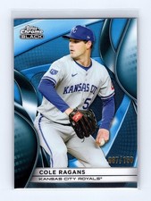 2025 Topps Chrome Black - Cole Ragans #70 Blue Refractor /150