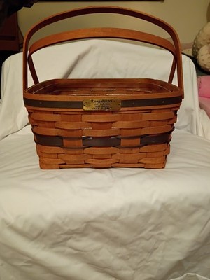 Vintage 1992 LONGABERGER Cake Basket from J.W. Collection with Dual Handles