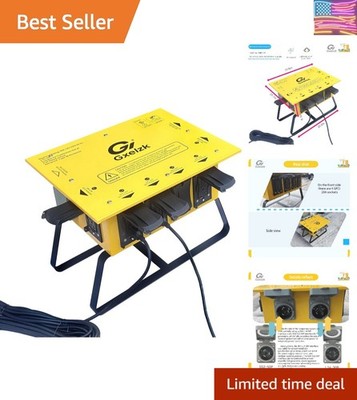 Temporary Distribution Box, It has Both 50A and 30A inlets, six 120V CFGI dup...
