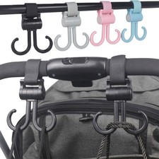 Upgraded Hooks for Hangings Bags & Shopping Car Hooks for Mommy Bags