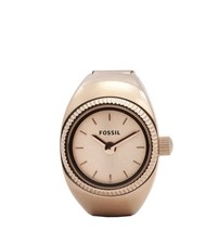 Fossil Rose Gold-Tone Quartz Ladies Watch Ring ES5247