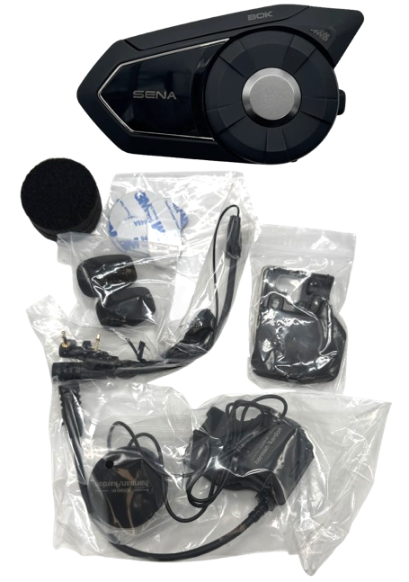 Sena 30K Motorcycle Bluetooth Headset with Harman Kardon Speakers