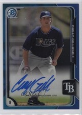 2015 Bowman Chrome Prospects Blue Refractor 131/150 Casey Gillaspie Auto nd3