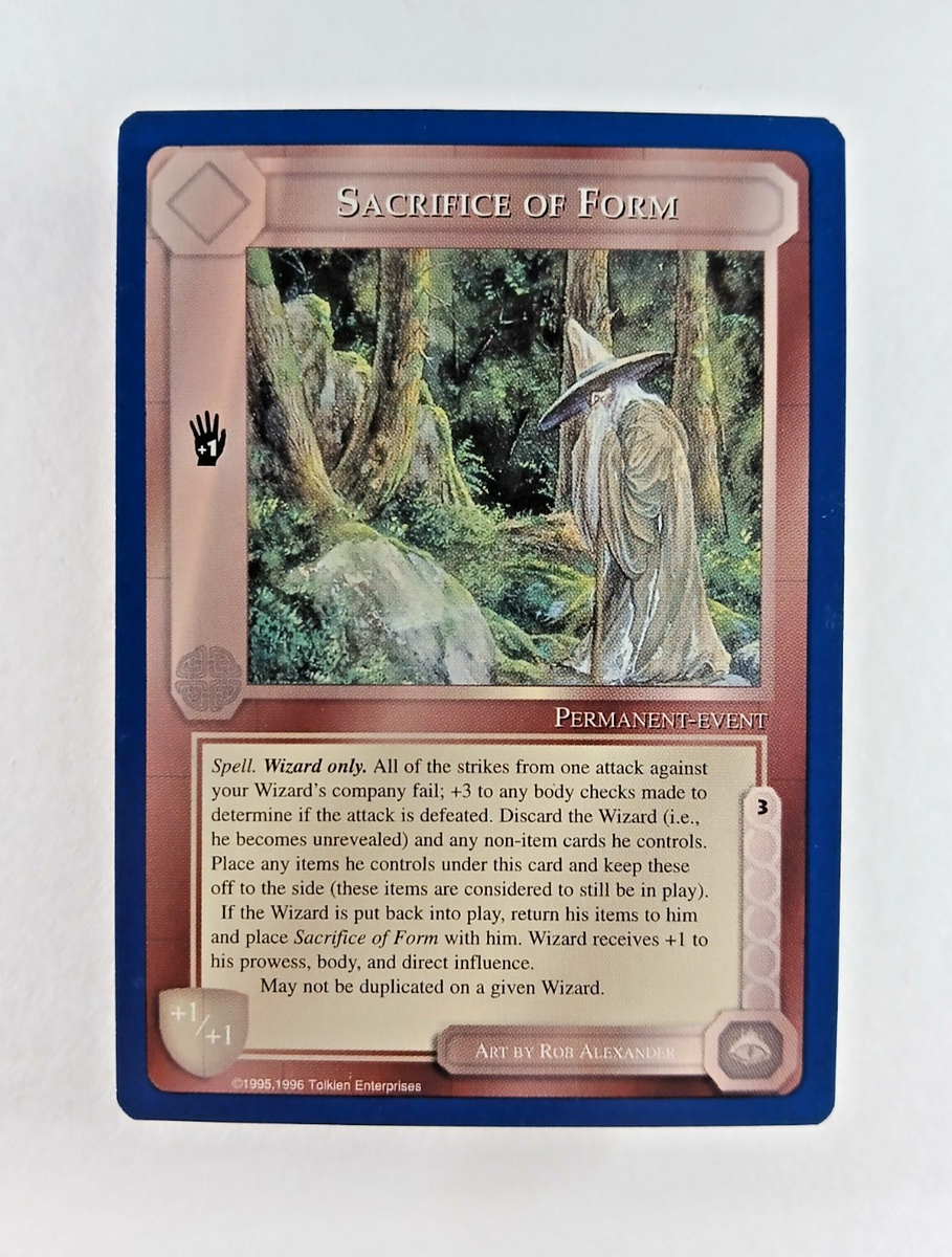 Sacrifice of Form - Middle Earth CCG card (1995 ICE MECCG Wizards