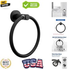 Bath Towel Ring, Bathroom Hardware Accessories-Thicken Stainless Steel Hand T...