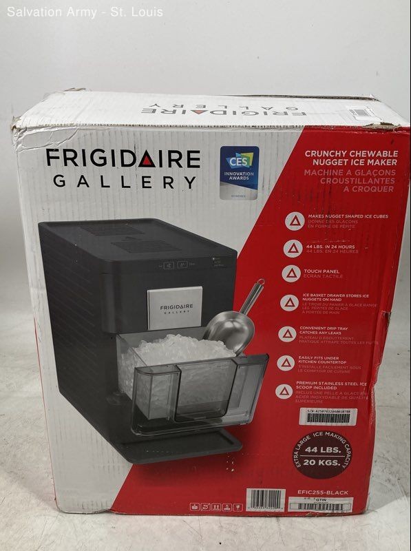 Frigidaire Gallery EFIC255 Black Countertop Crunchy Chewable Nugget Ice Maker