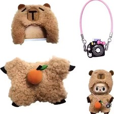 Doll Clothes For 17CM Labubu Capibara Set Jumpsuit Kawaii Accessories set
