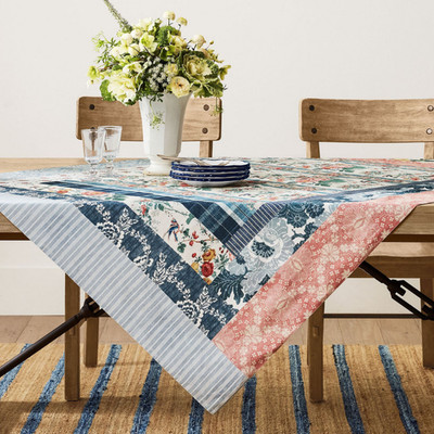 Pottery Barn Felicia Patchwork Cotton Throw