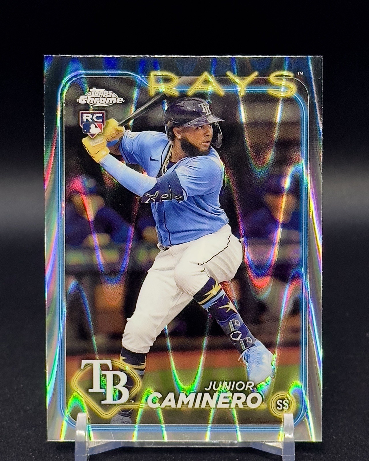 2024 Topps Chrome - Junior Caminero #213 RayWave Refractor (RC)