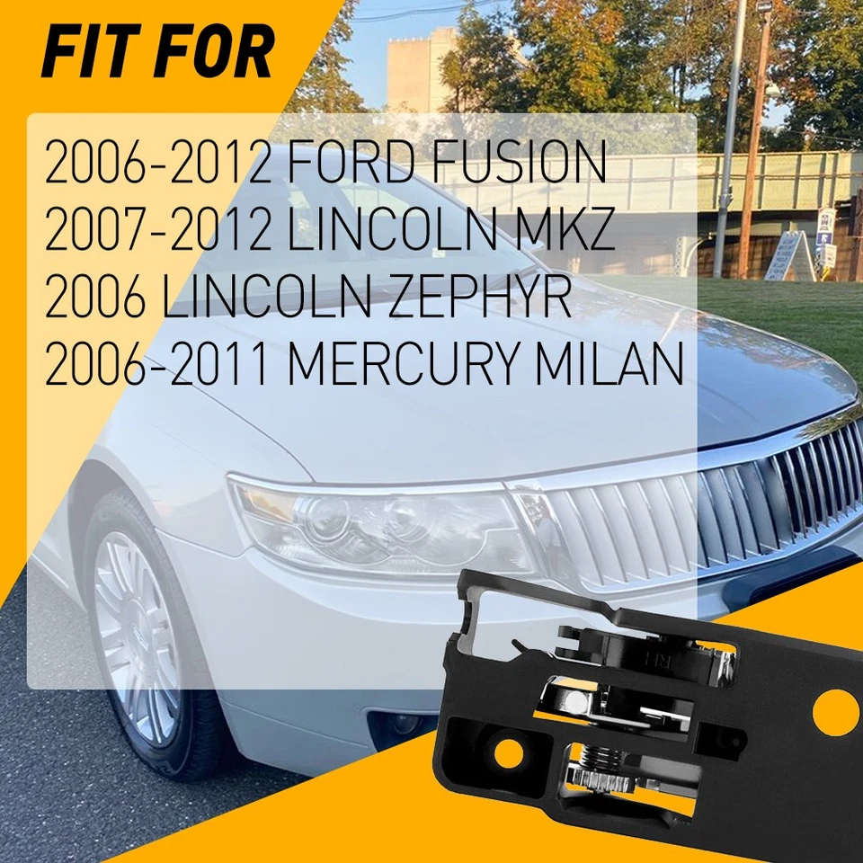 Manija de puerta interior trasera izquierda derecha para Lincoln MKZ Mercury Milan 2007-2012 Foto 2 de 4