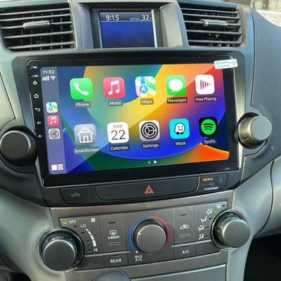 Car Stereo Radio Android 15 Apple Carplay For 2008-2013 Toyota Highlander GPS BT
