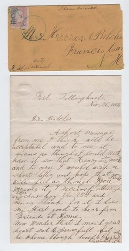 CIVIL WAR LETTER - 13th NH Infantry - Describes Soldier Lying in Coffin, CONTENT