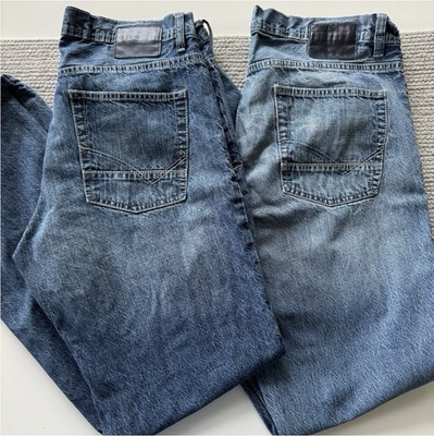 #ad #ad Reclaim Buckle Men#x27;s Jeans 34L Tag Blue Straight Leg Medium Wash $25.00