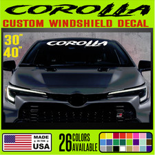 Custom Windshield Vinyl Decal Sticker For Corolla - Wd1 Custom Windshield Vinyl Decal Sticker For Corolla - Wd1