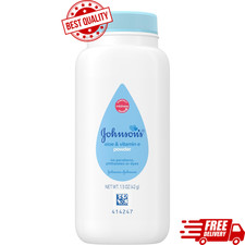 Naturally Derived Cornstarch Baby Powder with Aloe and Vitamin E for Delicate Sk