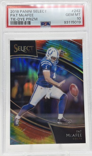 Pat McAfee [Tie-Dye Prizm] #242 2018 Panini Select card