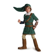 Legend of Zelda Link Costume Outfit Tunic Hat Pants Belt Wrist Guards Boot Co...