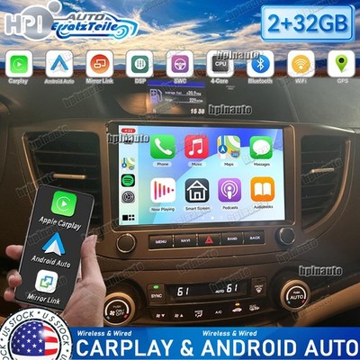 For 2012-2016 Honda CR-V Android 14 Carplay 2+32GB Stereo Radio GPS Navi WIFI BT