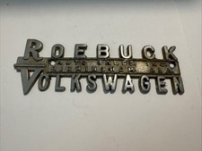 Vintage Volkswagen Dealer Emblem Metal