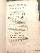 Rousseau Du contrat social ou principes du dr...