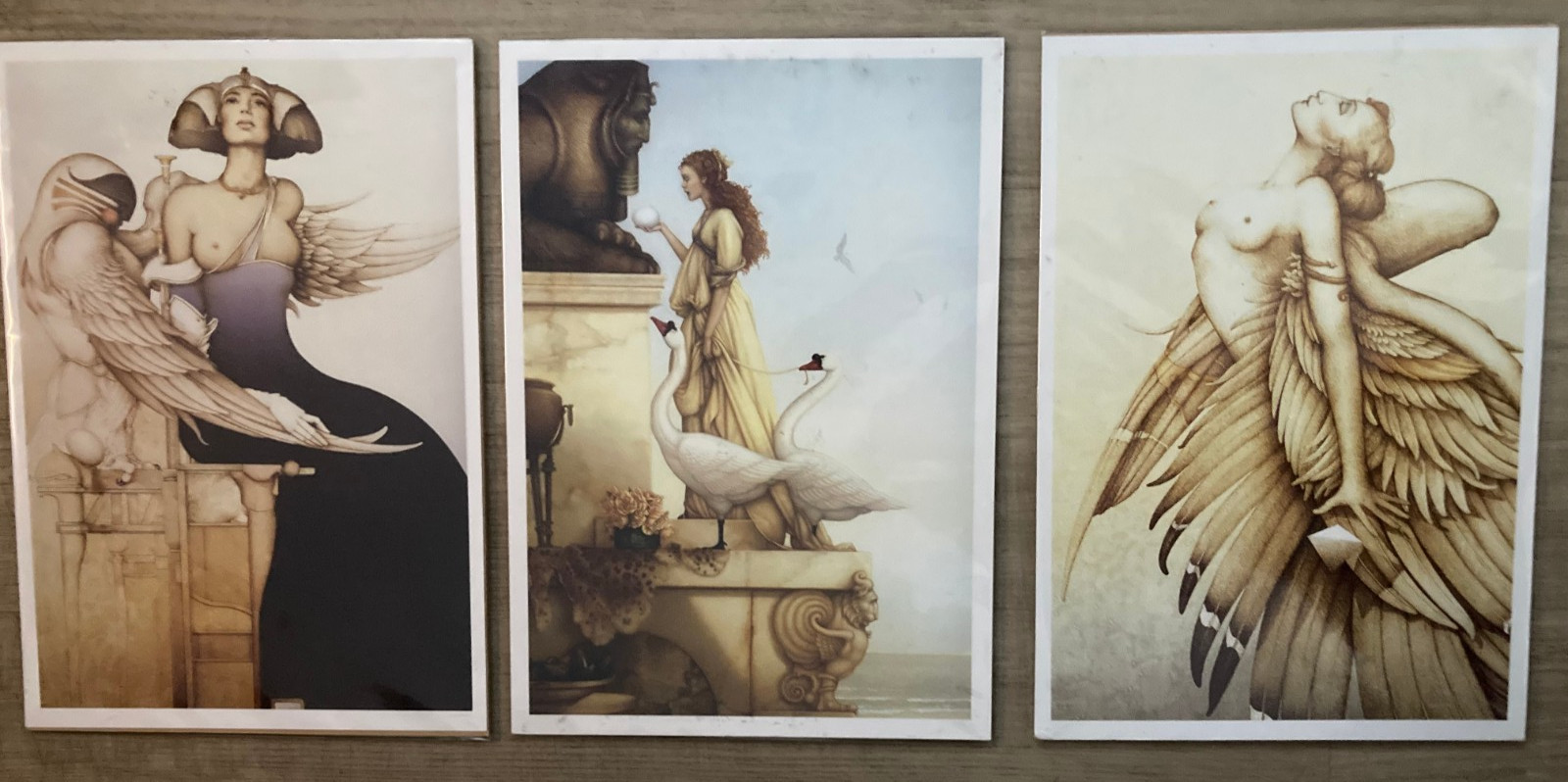 Michael parkes retro fantasy art prints set
