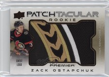 2024 Upper Deck Premier Rookie Patch-Taculars Chest Logo /25 Zack Ostapchuk 13hi