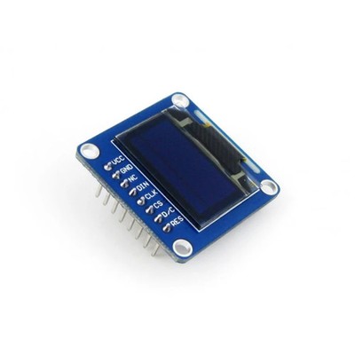 Waveshare 0.96 inch 128*64 OLED (B), SPI/I2C Interfaces, Straight Vertical Pinhe