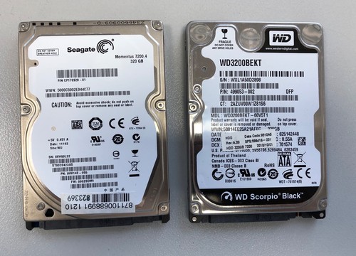 HDD 320GB 7200 RPM SATA 2,5" Preis pro 1 Stück