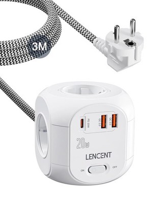 LENCENT PD20W 7 in 1 Steckdose Mehrfachsteckd