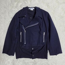 Comme Des Garcons Back Knit Switching Jacket Wool