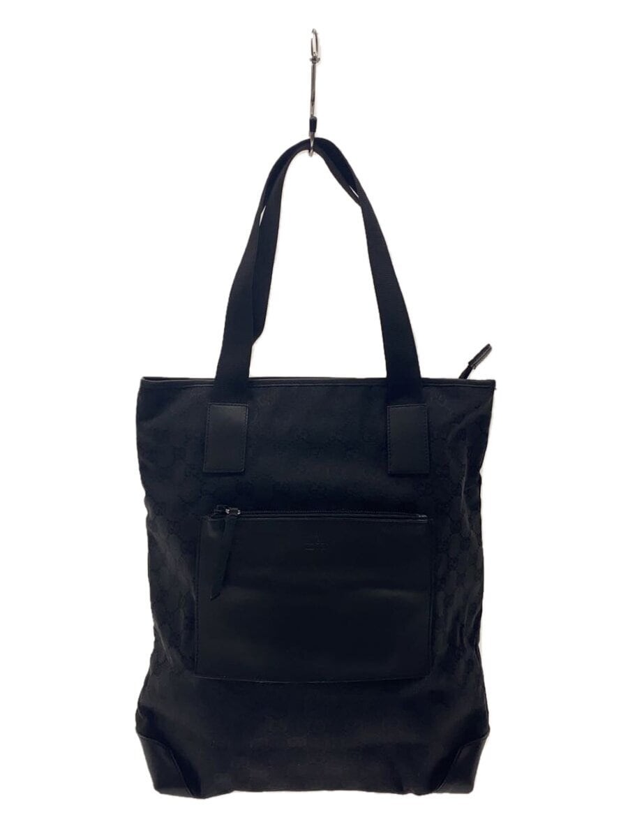 GUCCI Tote Bag GG Canvas Black All-Over Print