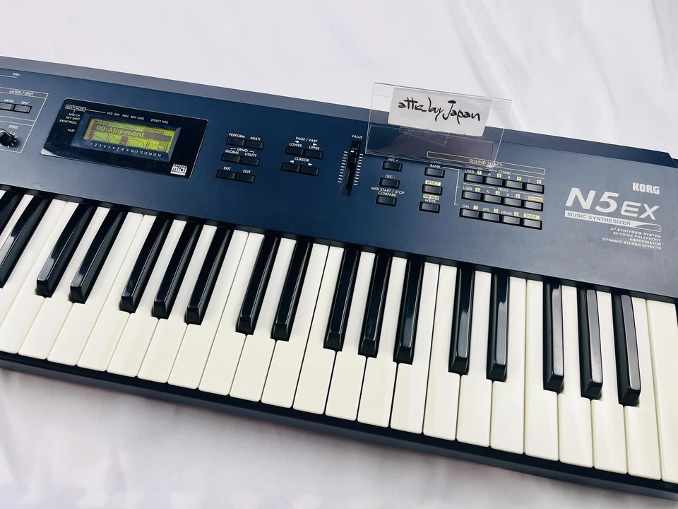 KORG N5EX Synthesizer Keyboard W/Adapter & Manual,Disc Set Working Tested - Image 2 of 4
