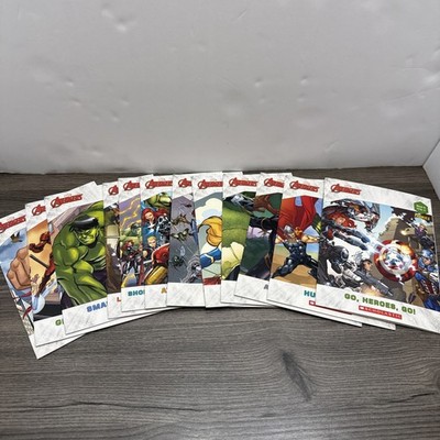Scholastic Marvel Avengers Phonics Reading Program Books Nice Set Of 12