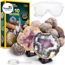 National Geographic Break Open 10 Premium Geodes Includes Goggles 2 Display