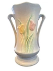 Hull Pottery Sueño Tulip Vase 1938 106-33-6” Light Blue Vintage Spring Pastels