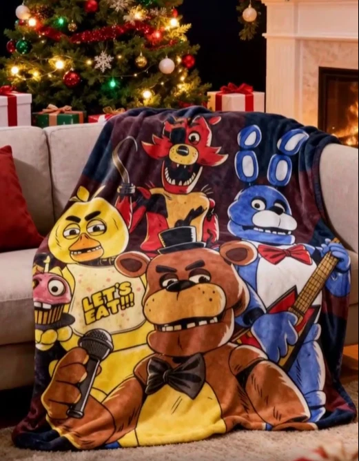 Cute Cartoon Fleece Blanket for Bed and Sofa