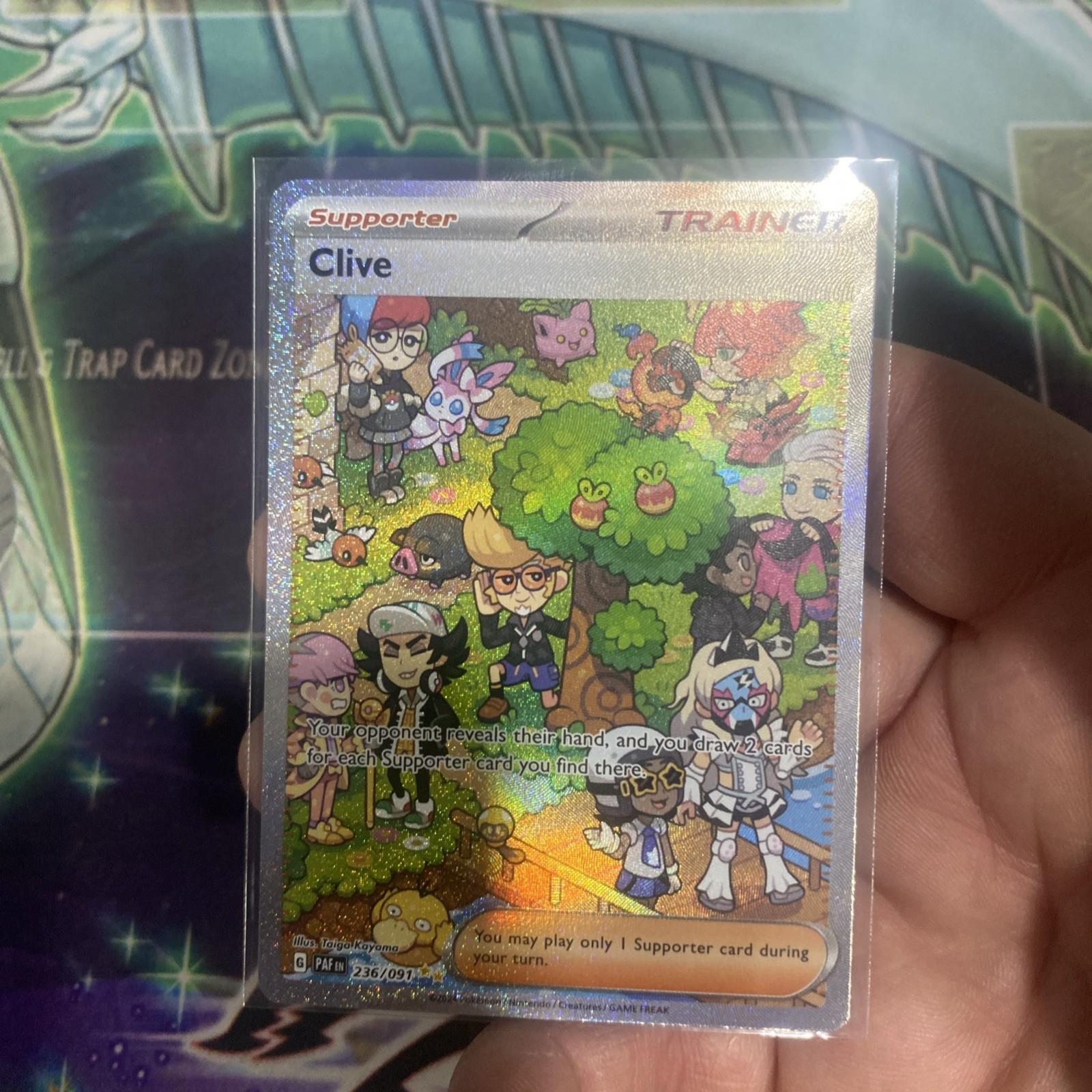 Clive - 236/091 - Pokemon Paldean Fates Special Illustration Rare Card NM
