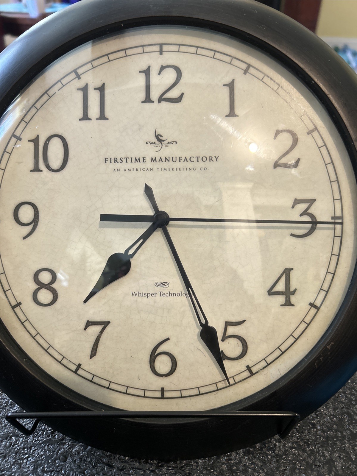 FirsTime & Co. Slim Wall Clock, 11", Oil Rubbed Bronze, Plas