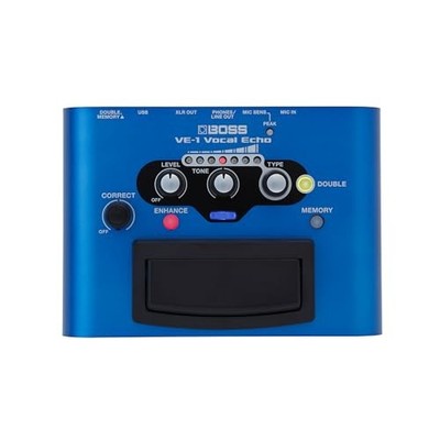 Boss VE-1 Vocal Echo Effect Processor Reverb Pitch Correct Compact Blue VE-1
