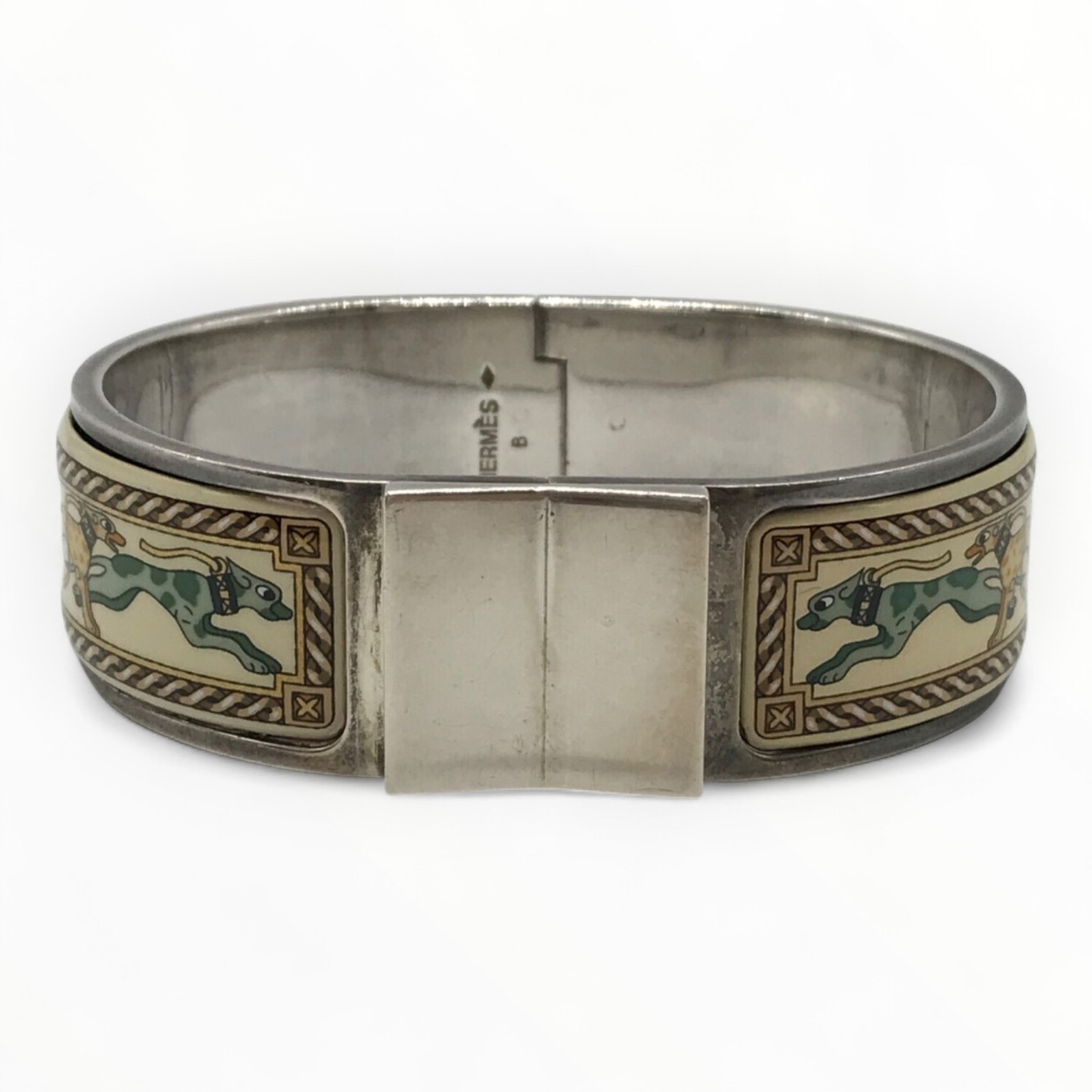 HERMES GM Chain Bracelet Authentic Email 5948 Link Design