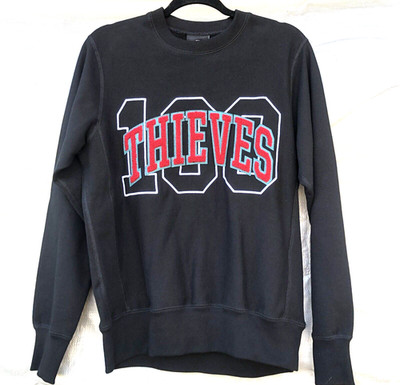 100 Thieves Crewneck Sweatshirt New Team Black Size S Small NWT Street Wear